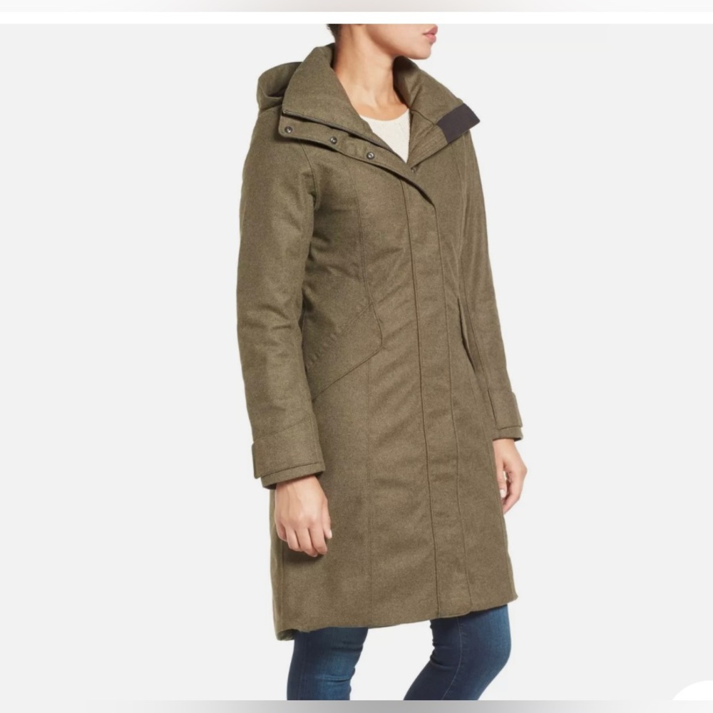 NAU Prato Wool Trench Jacket - Women’s XS - Utility Green